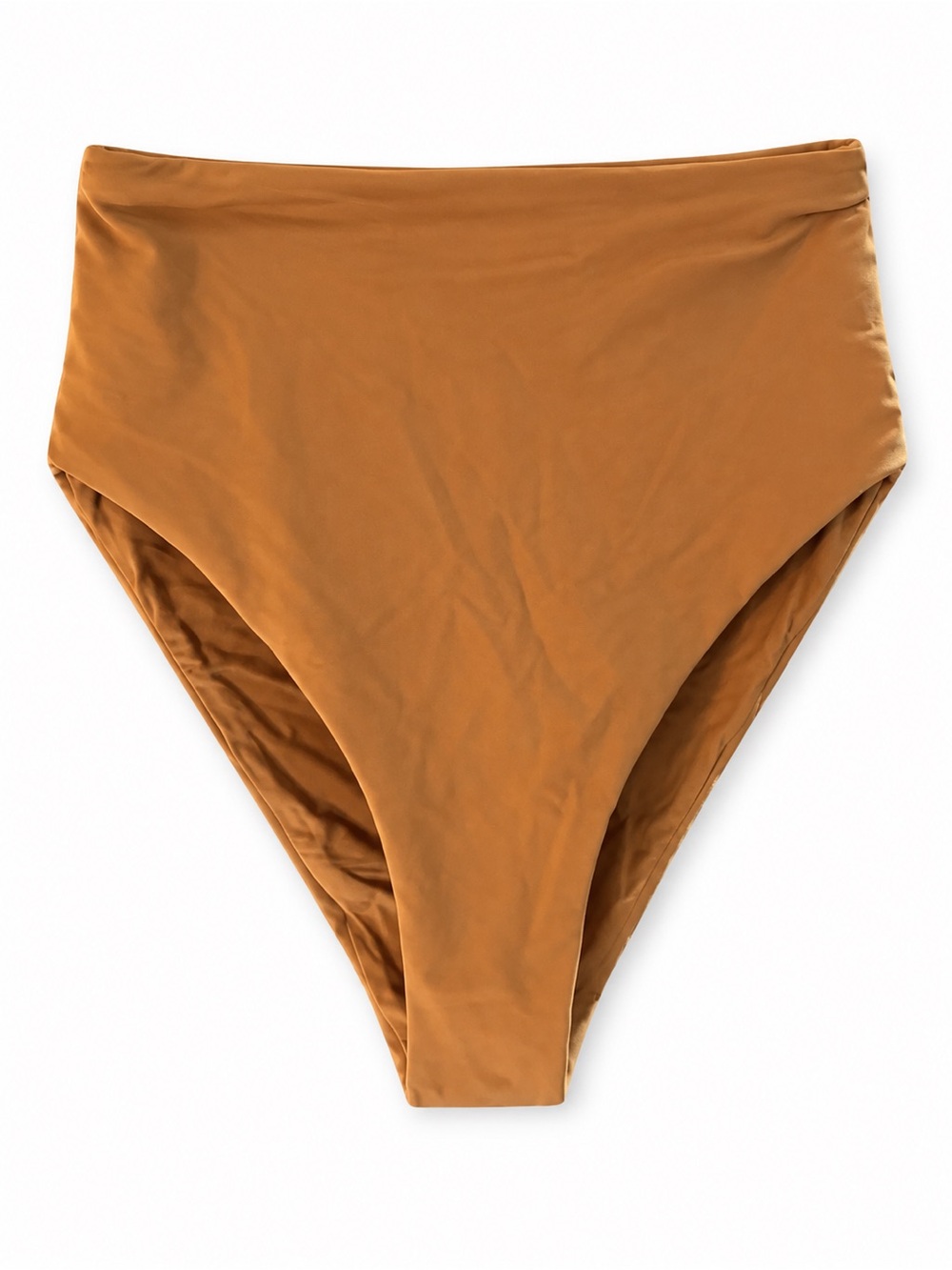 SKIMS High-Waist Swim Bottoms in Caramel Brown